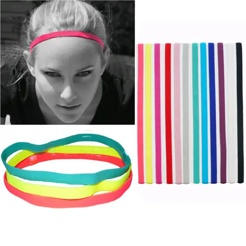 fashion elastic headband women men anti slip head bands hair