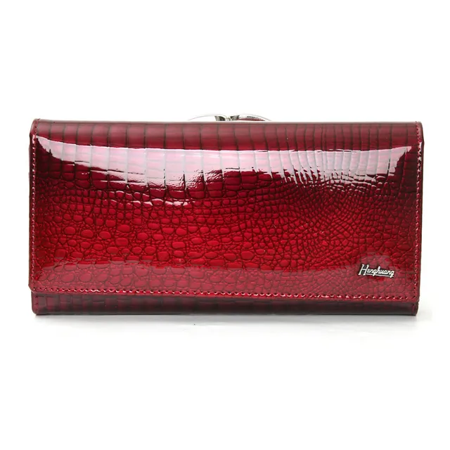 genuine leather wallet women alligator long clutch wallet cow leather female purse famous designer women wallets 4