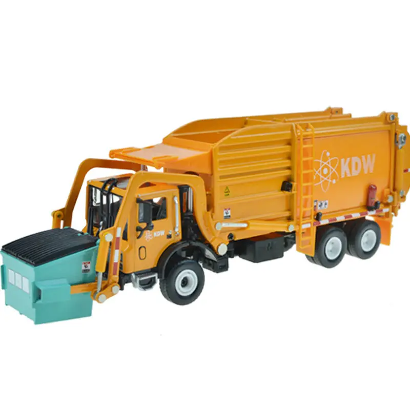 Сплав материалов для обработки грузовика Чистка мусора модель автомобиля 1:24 мусоровоз санитарные грузовики чистая машина игрушка автомобиль Детский подарок
