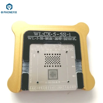 

PHONEFIX WL BGA Reballing Stencil NAND Flash Baseband Precision Hole CPU Tin Net with Magnetic Base for iPhone 6 6P 5 5S 5C