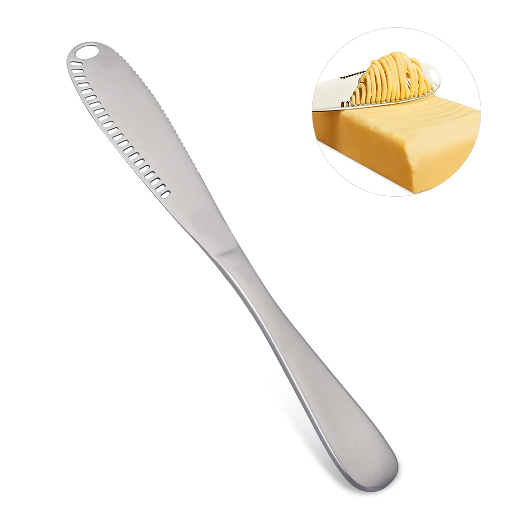 Silver Stainless Steel Butter Knife Cheese Dessert Jam Spreaders Cream
