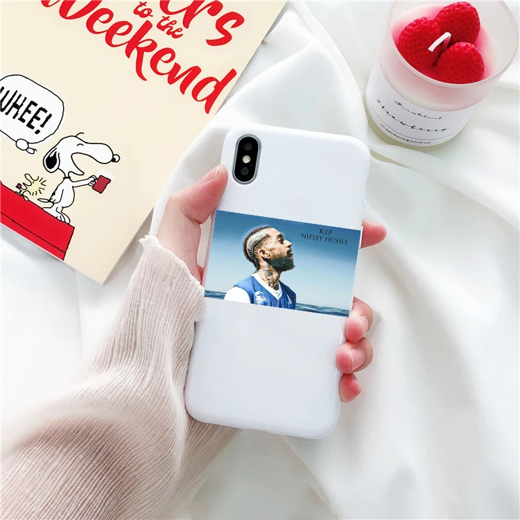 Рэпер Nipsey Hussle цвет мягкий, силиконовый, из ТПУ чехол для телефона для Apple iPhone 8, 7, 6, 6S Plus, X XS MAX XR 11 pro - Цвет: BHSR-21160