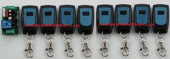 

220V 1CH 10A Radio Wireless Remote Control light Switch Learning Code With 8pcs Waterproof Transmitter Output Adjusted