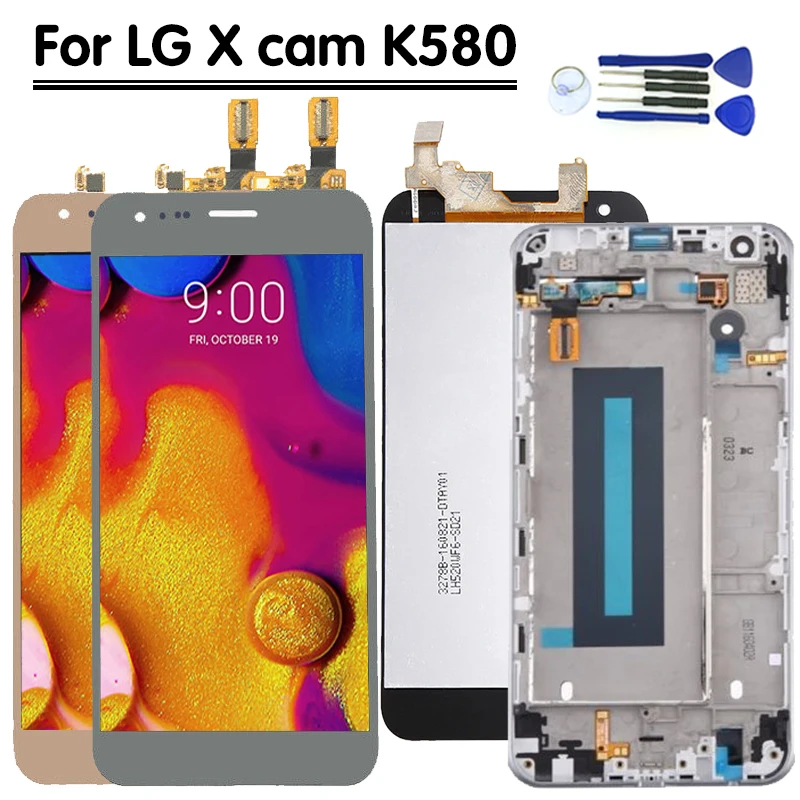 

Original LCD For LG X Cam Display Touch Screen Digitizer Replacement For LG X Cam Display K580DS K580 LCD