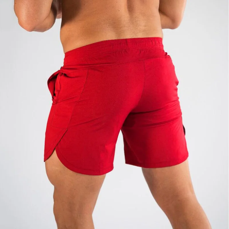 Новые летние шорты для фитнеса бодибилдинга мужские повседневные спортивные залы тренировка Мужские дышащие быстросохнущие Спортивная одежда для бега пляжные шорты