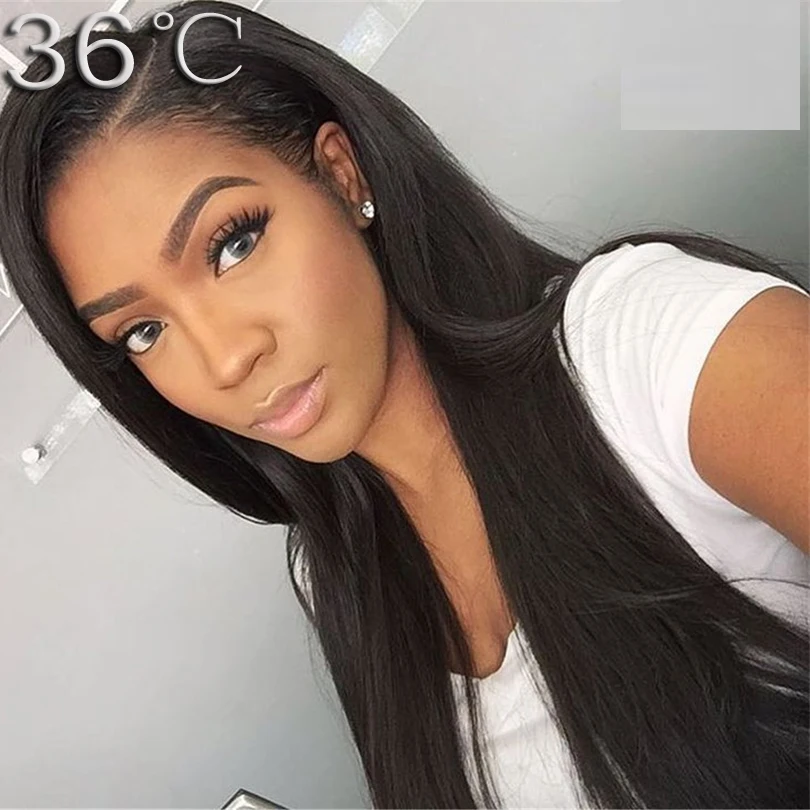 Silky Straight U Part Wigs Virgin Hair Unprocessed Left Side Part