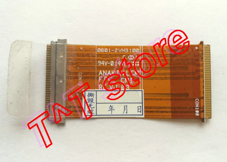 

original WT10 WT10-A32 LCD Video Cable 0801-2VM3100 test good free shipping