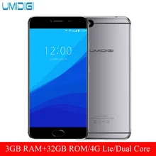 Оригинальный umidigi C Примечание Android 7.0 разблокирован смартфон 3G Оперативная память 32 г Встроенная память 3800 мАч 4 ядра 4 г LTE 5.5 “автофокусом мобильного телефона