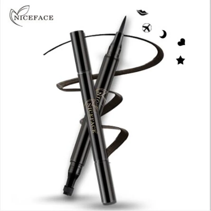 Niceface 1 шт. подводка для глаз Водостойкая Подводка с печатью длинная Стойкая