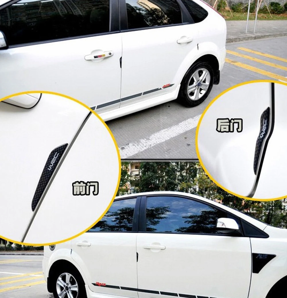 4 X защитная накладка для двери автомобиля с боковой кромкой, полоски для скребки, наклейка для защиты от царапин, дверной ограничитель, защитная пленка для автомобиля