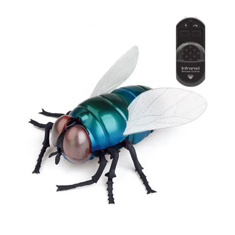 Пластиковый инфракрасный пульт дистанционного управления животное муха шалость насекомые шутка страшные жуки игрушки oyuncak juguetes brinquedos Для мальчиков и девочек D4 - Цвет: Зеленый