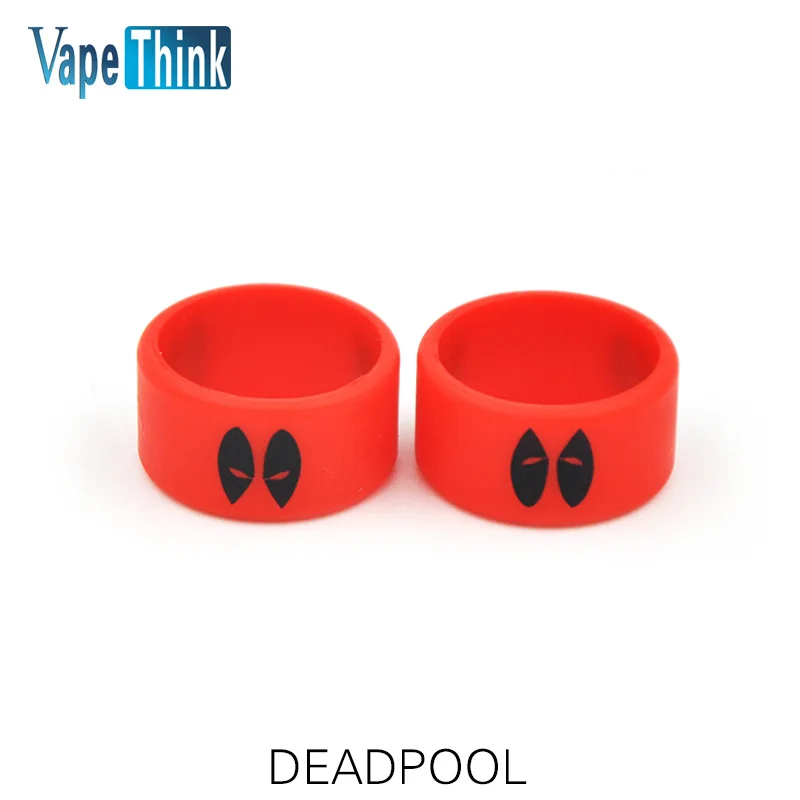 

5pcs/lot Vapethink Steam Shark Deadpool Vape Soft Silicone Rubber Band For E Cigarette Cigar