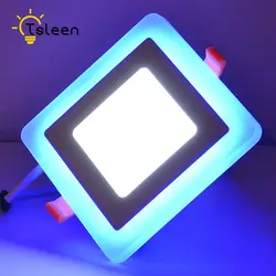 Tsleen Круглый/квадратный AC 85-265 В 5 Вт 9 Вт 16 Вт 24 Вт акриловые led встраиваемые светильники Панель потолочный светильник настенный холодный