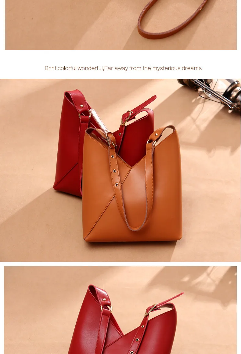 FoxTail& Lily женские сумки из натуральной кожи композитные женские роскошные Дизайнерские Сумочки высокого качества простые сумки через плечо