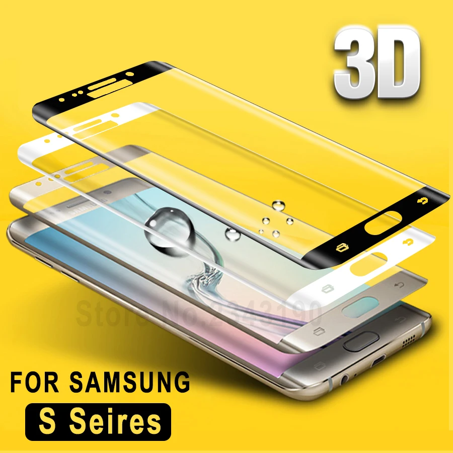 

S8 back Case On For Samsung Galaxy S8 plus Glas Protect S6 S7 Edge Tempered glass S 8 S 6 S 7 Edge Screen Protector Film Tremp
