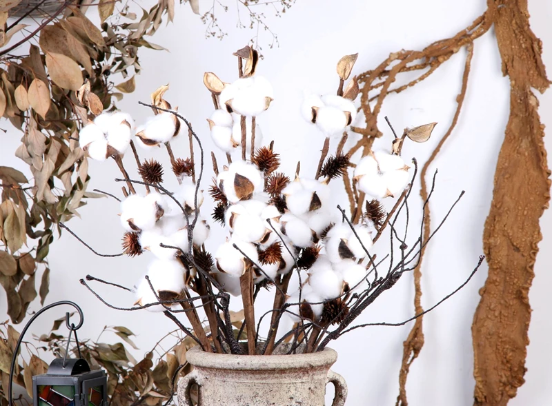 JAROWN Artificial Flower Cotton Home Indoor Decoration Flower Arrangement Wedding Photography Props Floral Retro Eternal Flowers (4)