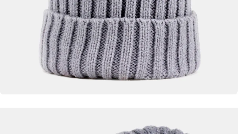 Новые Хлопковые вязаные шапки для маленьких мальчиков и девочек, мягкие зимние уличные теплые шапки с помпонами из искусственного меха, милые популярные Лыжные шапки