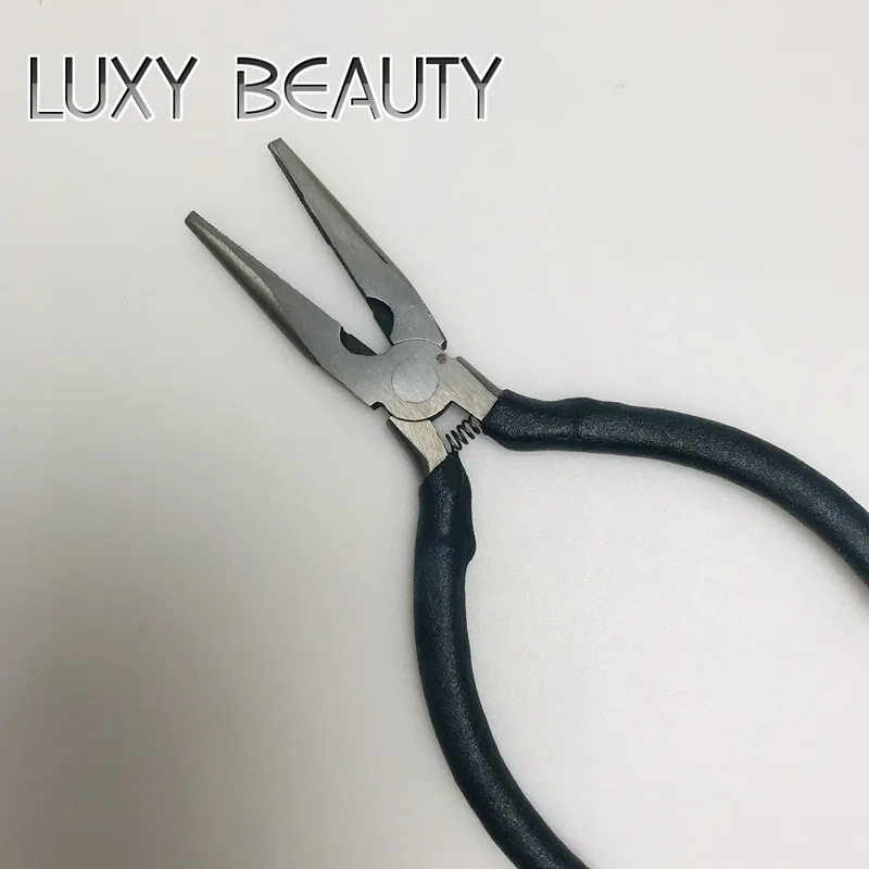 LUXY BEAUTY Pliers Hair Extension Tools Straight Head With Teeth