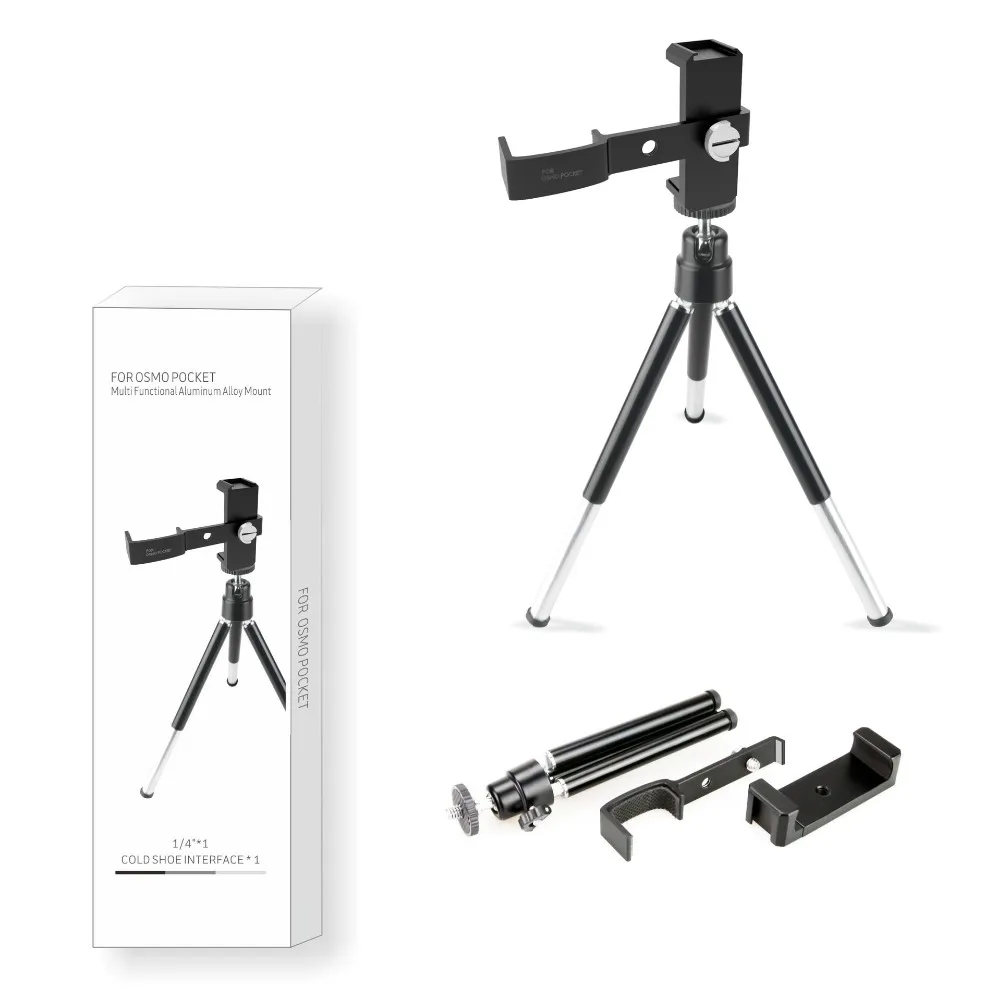 Новое поступление DJI Osmo Карманный Многофункциональный опора из сплава алюминия держатель штатива для DJI Osmo Карманный карданный стабилизатор аксессуары