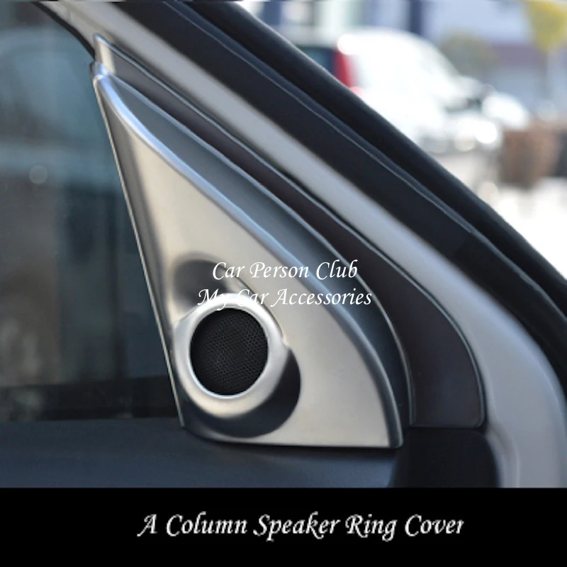 Автомобильный Стайлинг для Mitsubishi Outlander 2013- межкомнатный дверной динамик твитер треугольник крышка колонки отделка ABS хромированные аксессуары