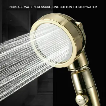 

3 Mode High Pressure Handheld Shower Heads Adjustable Ionic Bathroom Supply