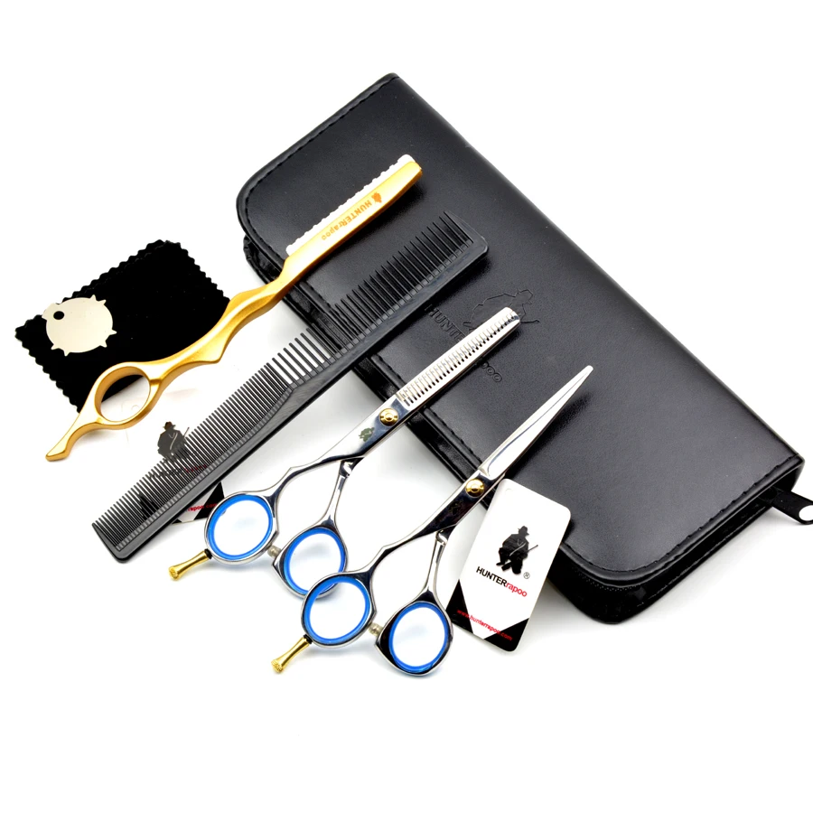 5 OFF 5 5 in professional Japanese 440C Left Handed hairdressing scissors set cutting scissor thinning