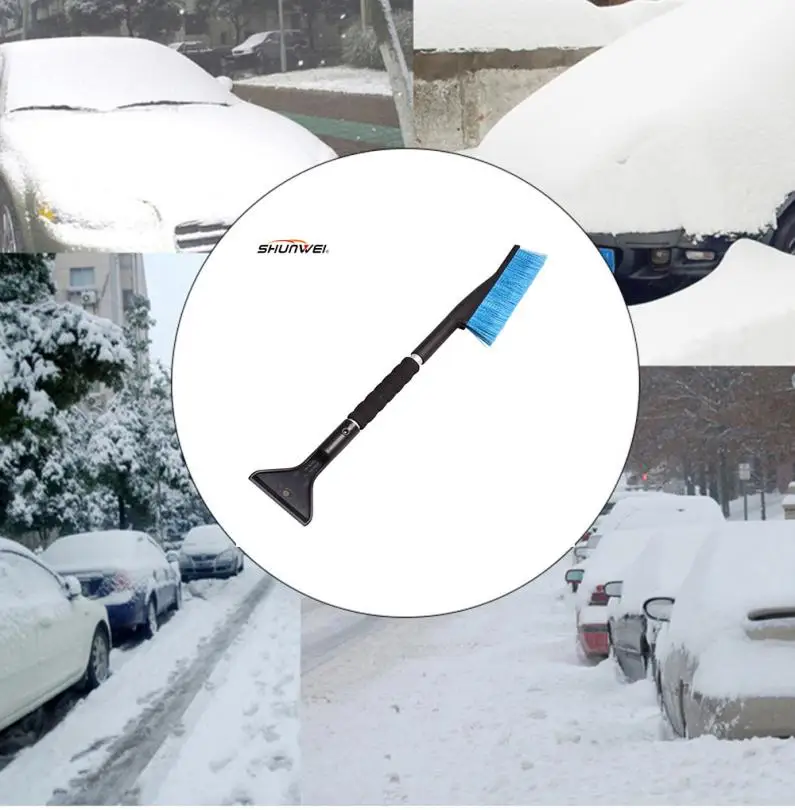 Shunwei Горячая Высокая Автомобильная машина скребок для снега и льда SnoBroom щетка для снега Лопата щетка для удаления зима дропшиппинг 18Apr13