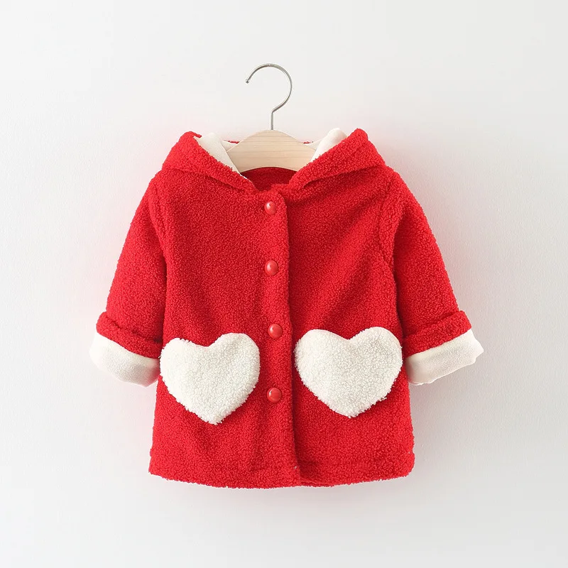 

Baby girls warm jackets winter newborn baby fashion hoodies outerwear for bebe girls toddler cute coats clothing infant outfits