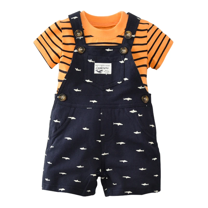 2Ps Baby Set Children's Denim Overalls For Girls Kids Newborns Moomin