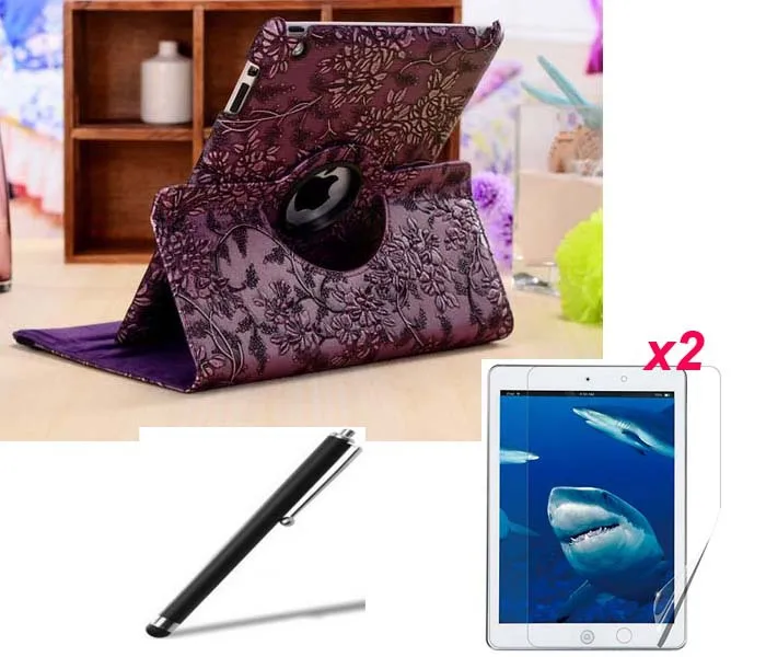 Умный кожаный чехол с подставкой автоматический для iPad Air 5 + 2 * прозрачная защита