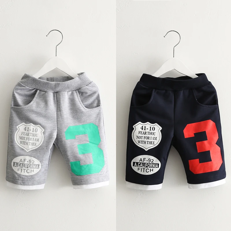 2018 Summer Sports Digital Male Children'S Baby Child Boy Capris 5 Half Sleeve Casual Pantsin