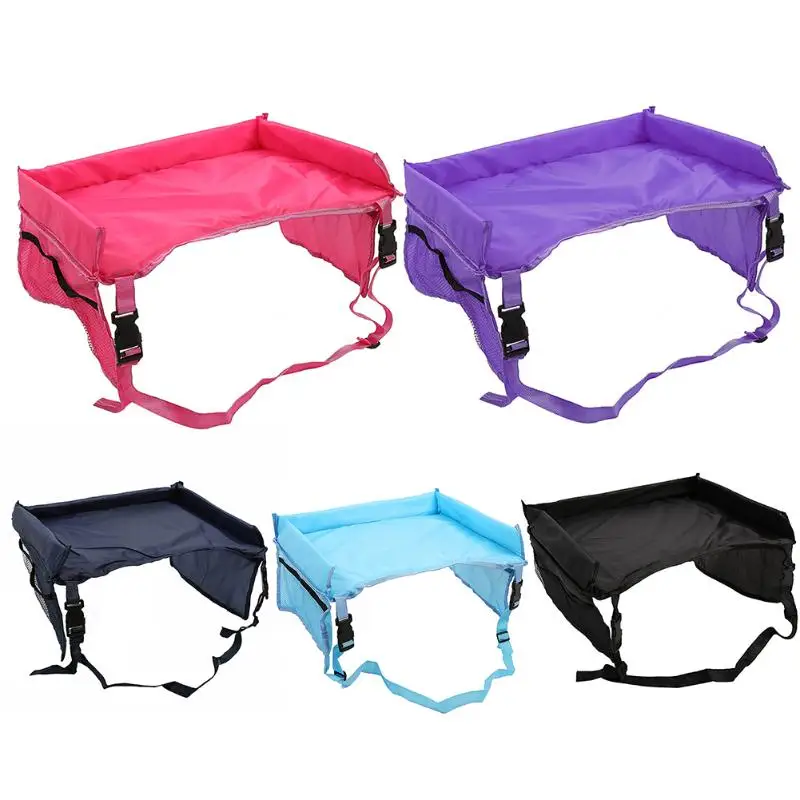 Baby Safety Waterproof Table Car Seat Tray Kids Storage Seat Stroller Holder for Children Lap Board Table Baby Feeding Props