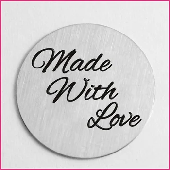 

10PCS 2016 Floating Window Plates Letters Of Made With Love For 30mm Living Locket