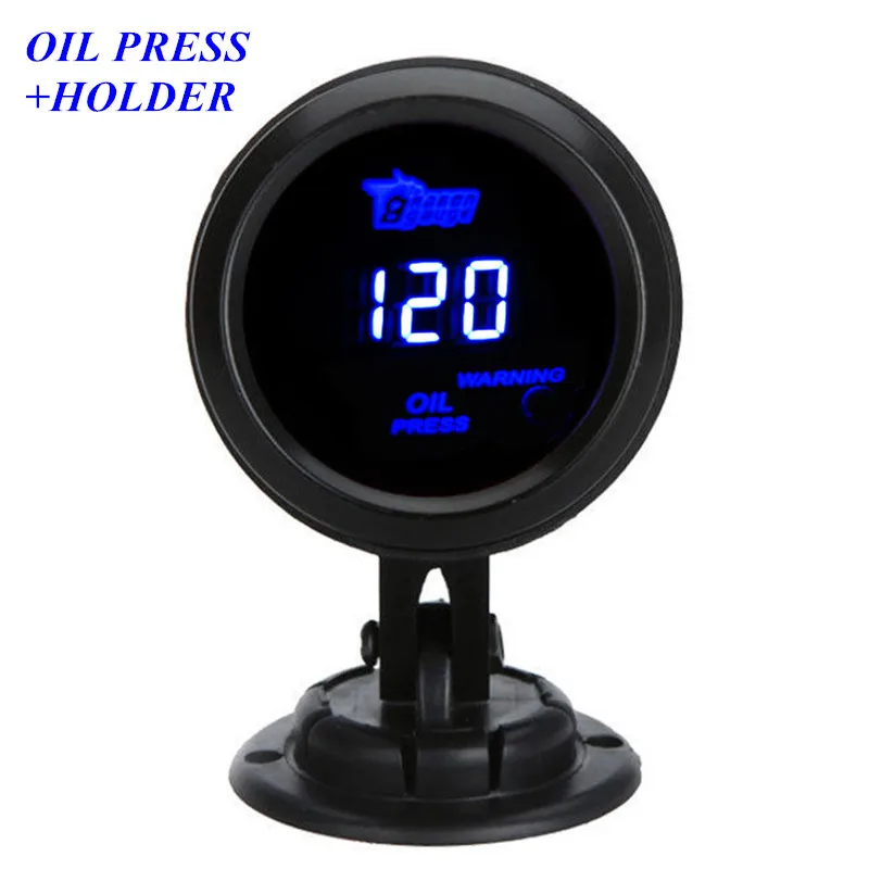 EE support Universal Car Accessories Pressure Meter Black Cover Blue