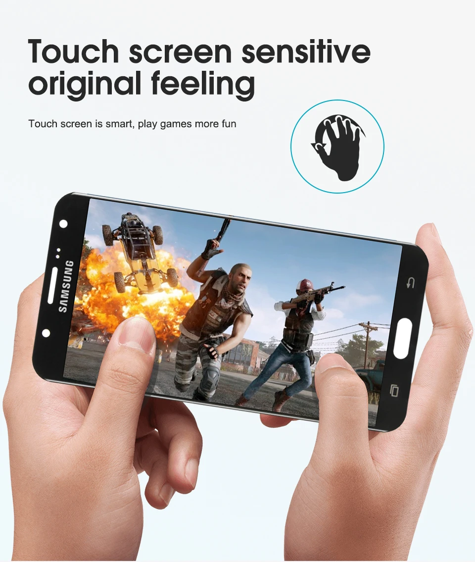 AMOLED ЖК-дисплей Замена для SAMSUNG Galaxy J7 J700 SM-J700F J700H J700M кодирующий преобразователь сенсорного экрана в сборе