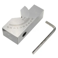 תואר זווית תואר מתכוונן מיני Precision 75x25x32mm זווית V בלוק כרסום 0 מעלות 60 (1)