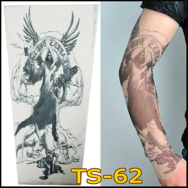 Высокое качество Смешанные 140 Стили нейлоновый с имитацией татуировки рукава, фальшивая, временная татуировка(50 шт./партия