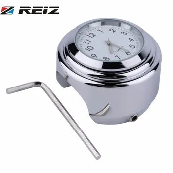 

REIZ Waterproof Exercise Bike Motorcycle Motorbike Handlebar Mount Round Dial Clock Equipments Accessory Handlebar Mount Clock