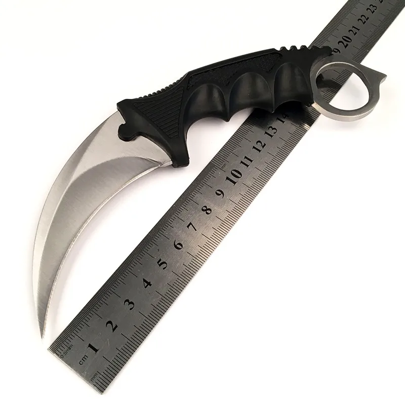 Karambit cs go ثابت نصل السكين أبدا تتلاشى كاونتر سترايك القتال مخلب السكاكين بقاء التخييم edc أدوات تأثيري Karambit cs go ثابت نصل السكين أبدا تتلاشى كاونتر سترايك القتال مخلب السكاكين بقاء التخييم edc أدوات تأثيري