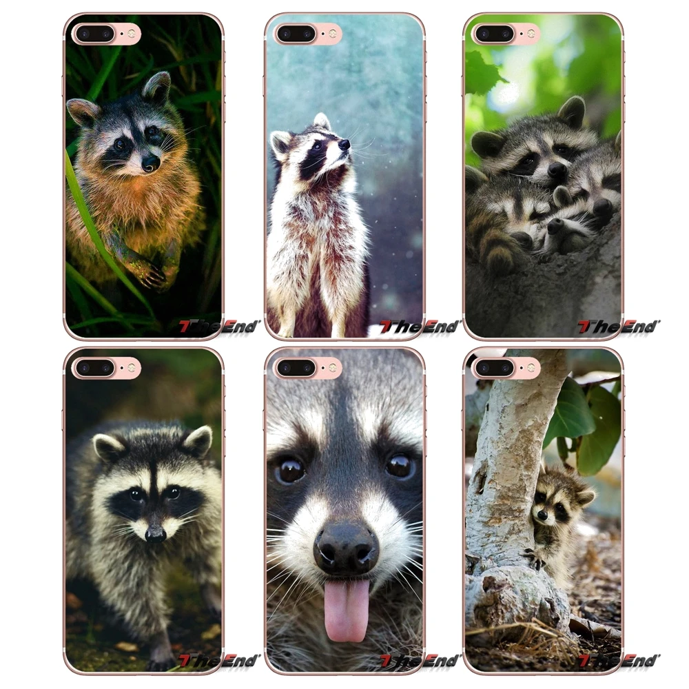 Мягкая сумка Kawaii Baby еноты для iPhone X 4 4S 5 5S 5C SE 6 6S 7 8 Plus Samsung Galaxy J1 J3 J5 J7 A3 A5 2016 2017 |
