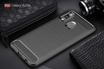 

2019 TOP designer Cases for Samsung A20E cover Carbon Fiber soft TPU cases for Samsung A8S A2 Core DHL Free shipping 50pcs