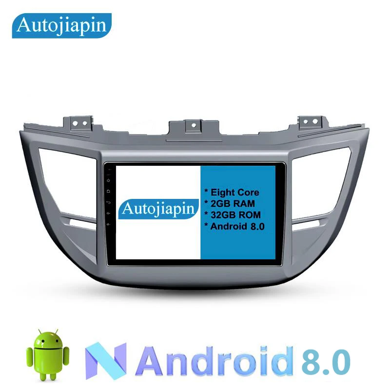 

AUTOJIAPIN 10.1" Eight Core Android 8.0 2G RAM 1024*600 Car GPS navigation For HYUNDAI TUSCON 2016 With Car Stereo Radio IPS DAB