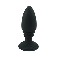 44*123MM Huge size black silicone anal plug butt plug clitoris suck cup bullet sex toys