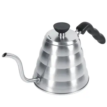 

304 Stainless Steel Gooseneck Tea Pot Manual Coffee Drip Maker Infusion 1L Whistling Kettle Coffee Maker Accessories