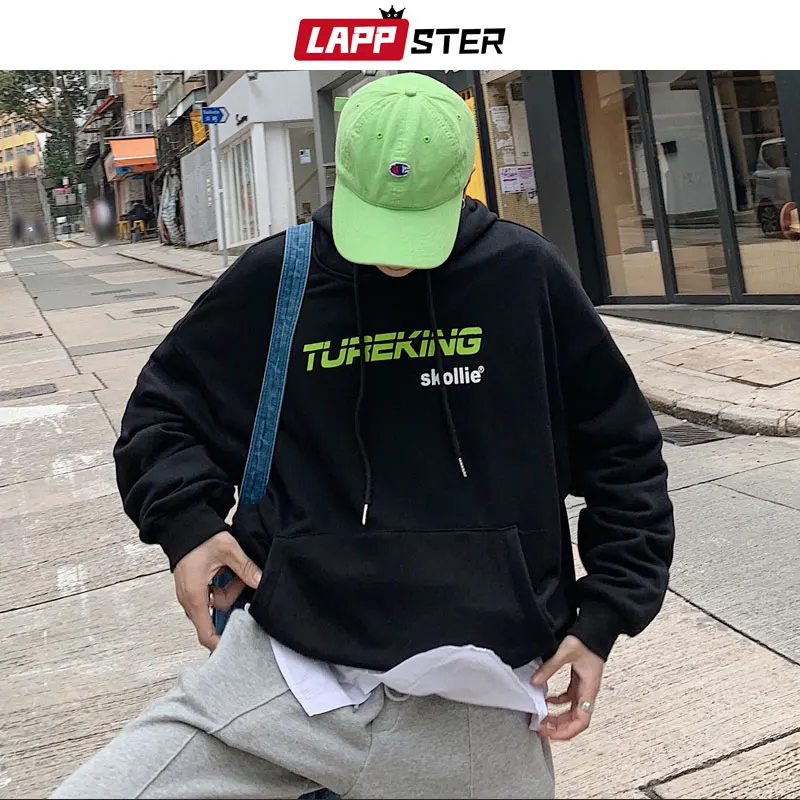 LAPPSTER мужская Японская уличная одежда толстовки с капюшоном 2020 Harajuku буквенным