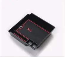 Black ABS Car Interior Console Armrest Box Storage Box Container Holder Organizer For Renault Koleos 2017 2018