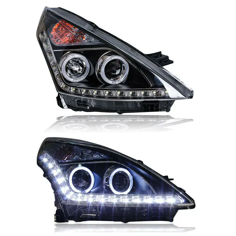 Динамический поворотник светодиодный фонарь DRLs Bi Xenon объектив проектора подходит для Nissan Altima 2008-2011