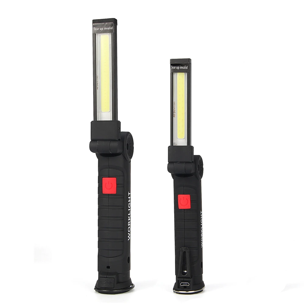 

Flashlight LED Work Light 5W 10W COB LED Portable Spotlight Lamp With Magnetic 5 Modes Rechargeable Folding Emergency Lights
