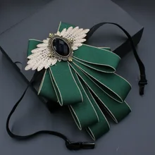 Мужская Женская Свадебная вечеринка банкет эластичная лента украшение шеи бант аксессуар бабочка британский жених сплав Стразы Лента Бабочка