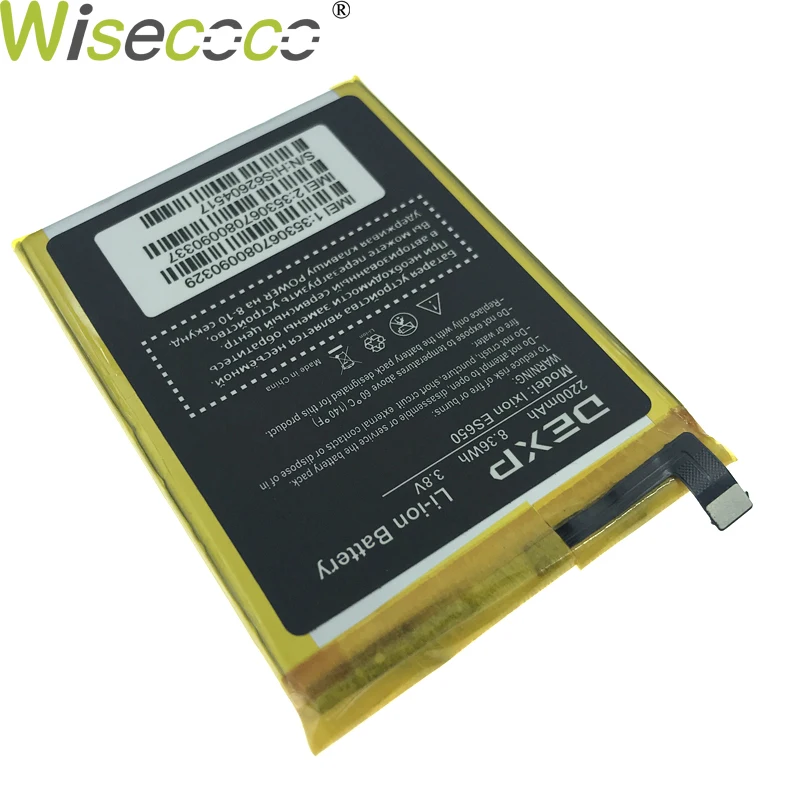 WISECOCO 2 шт. новый оригинальный аккумулятор 2200 мАч ES650 для DEXP Ixion ES 650 мобильного